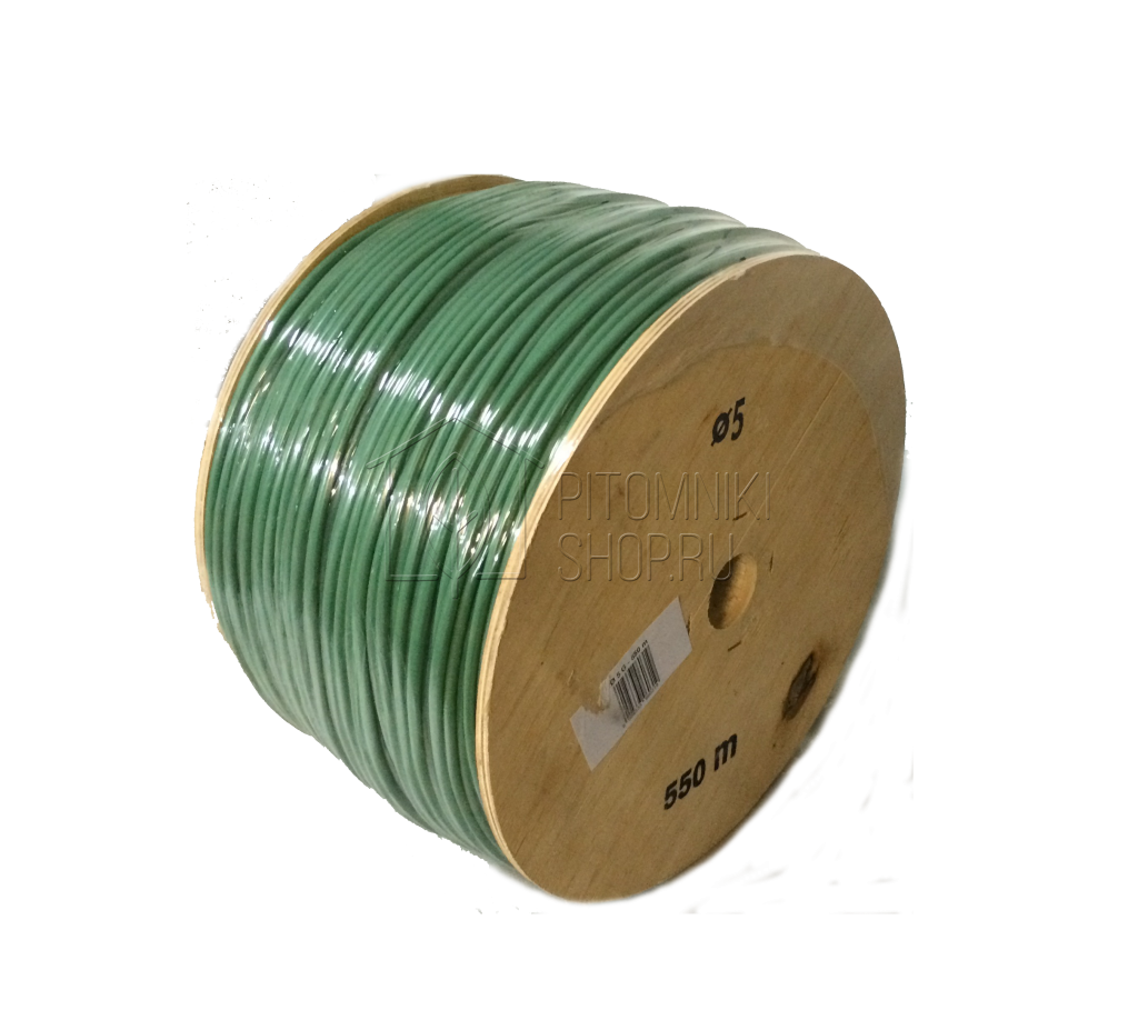 Завязки эластичные 5 мм, 550 м, зеленые