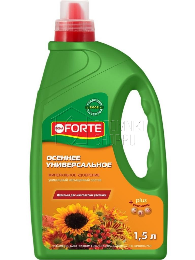 Удобрение Bona Forte ЖКУ универсальное лето-осень 1,5 л