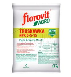 Удобрение FLOROVIT AGRO для клубники, земляники и ягодных кустарников 25 кг