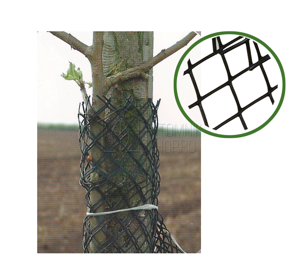 Сетка-рукав для защиты деревьев от грызунов 20см*100м (яч.13*13мм)