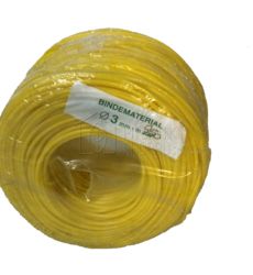 Завязки эластичные 3 мм, 250 м, желтые