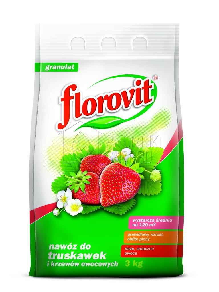 Удобрение FLOROVIT для клубники, земляники и ягодных кустарников 3 кг