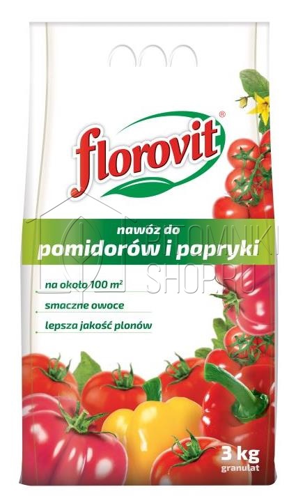 Удобрение FLOROVIT гранулированный для помидоров и паприки (перца) 3 кг