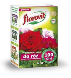 Удобрение FLOROVIT гранулированный пролонгированного действия для роз и цветущих  - 100 дней 1 кг