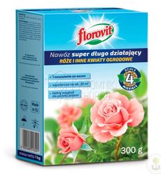 Удобрение FLOROVIT суперпролонгированного действия для роз и других цветущих растений 0,3 кг