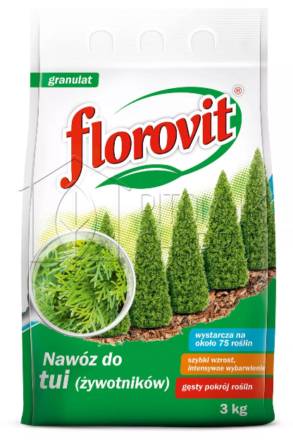 Удобрение FLOROVIT гранулированный для туи 3 кг