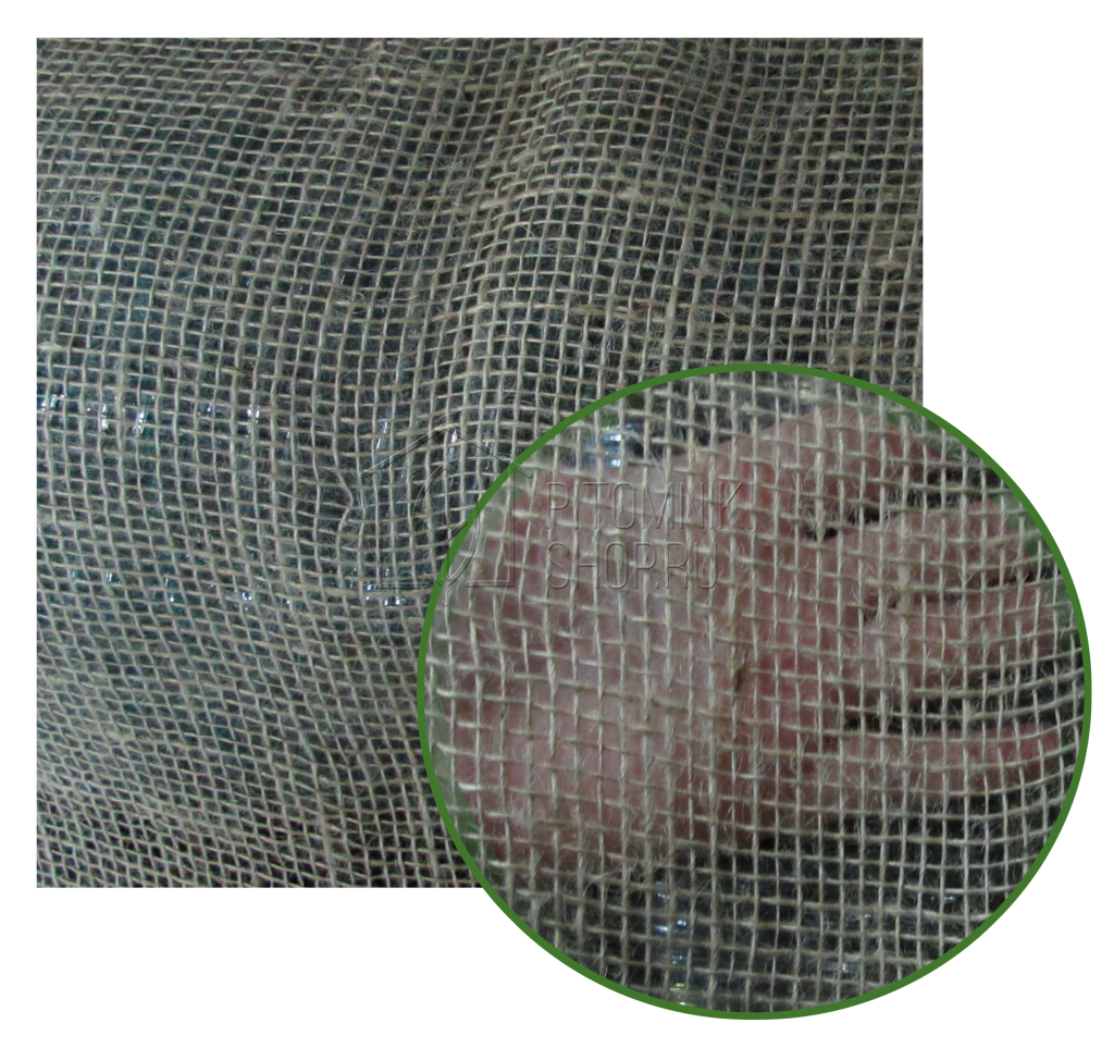 Ткань упаковочная - мешковина 1,1 м × 100 м, 140 г/м2, джут