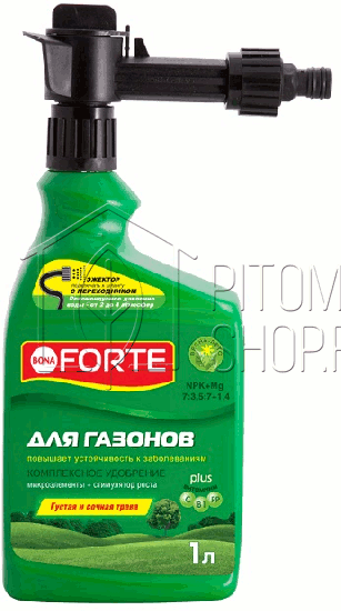 Удобрение Bona Forte ЖКУ Эжектор для газонов 1 л