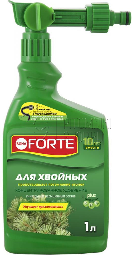Удобрение Bona Forte ЖКУ Эжектор для хвойных растений 1 л