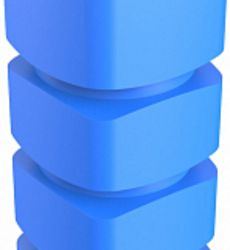 Емкость прямоугольная вертикальная F 1000, 1 000 л, цвет синий (POLIMER GROUP)