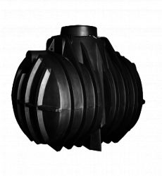 Септик однокамерный, с ребристой поверхностью подземный С3700, 3 700 л, цвет черный (АНИОН)