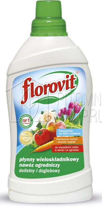 Удобрение Florovit жидкое Универсальное (цветы, декоративные деревья, овощи) 1 л