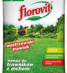 Удобрение FLOROVIT для газонов c большим содержанием железа 20 кг
