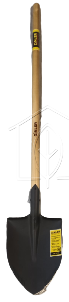 Лопата ZINLER штыковая универсальная с зубьями с деревянным черенком 1200 мм