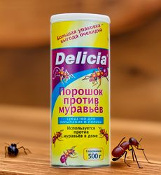 Порошок-приманка для борьбы с муравьями Delicia 500г