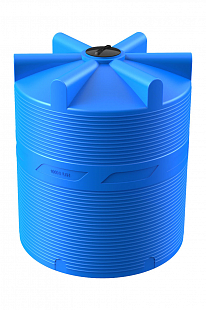 Емкость цилиндрическая вертикальная V 10 000, 10 000 л, цвет синий (POLIMER GROUP)