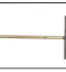 Лопата ZINLER снегоуб. алюминиевая(движок) с дер. чер. 960 мм и ручкой