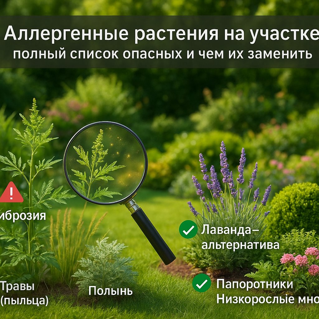 Аллергенные растения на участке: полный список опасных и чем их заменить